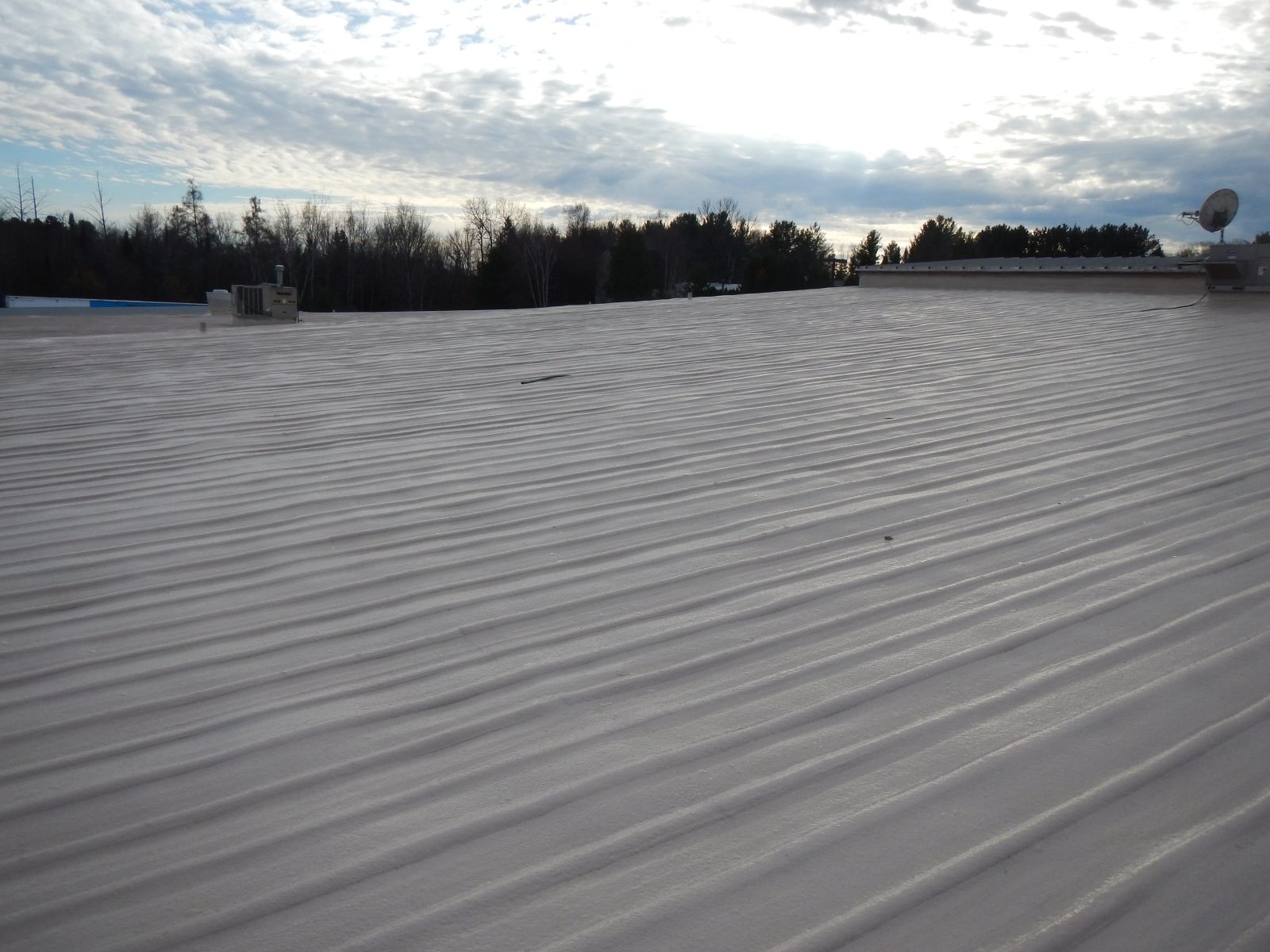 Metal roof coating — Roof job 11