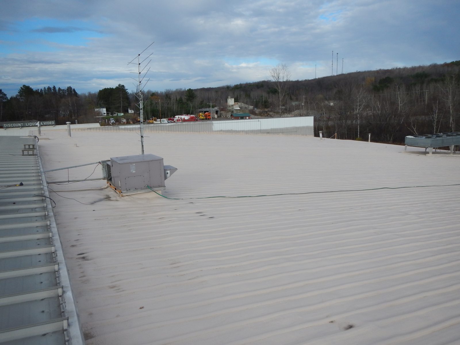 Metal roof coating — Roof job 12