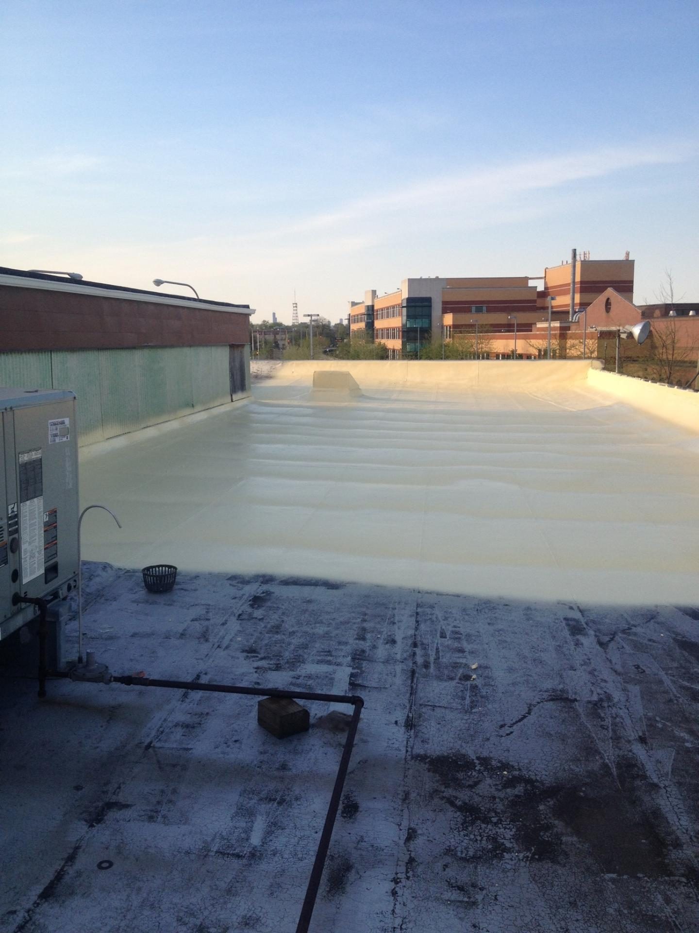Shingle roof after Liquid Shingle coating