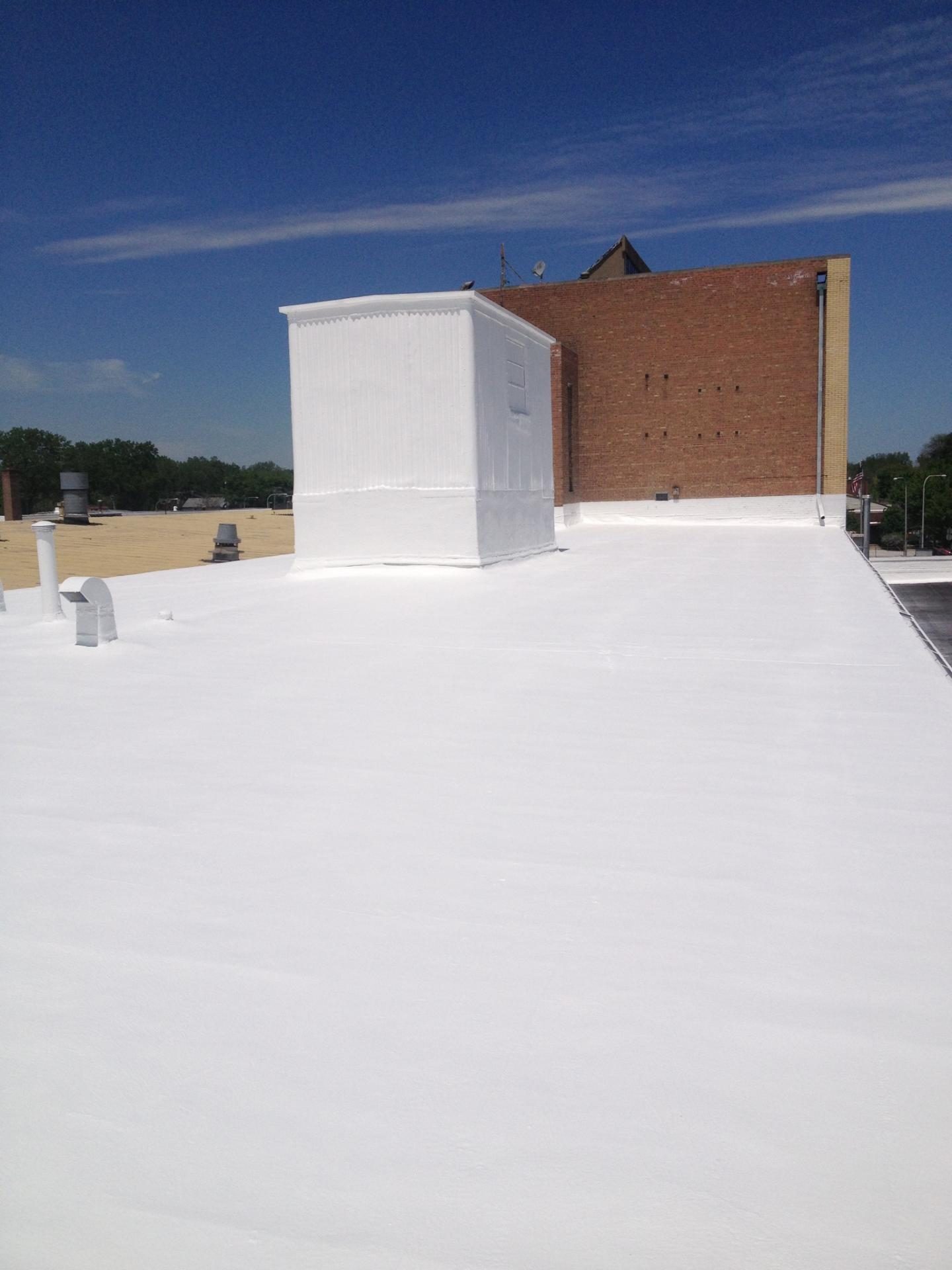 Asphalt shingle roof in restorable condition